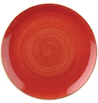 Churchill Coupeborden | STONECAST | Keramiek | Rood | 12 Stuks | Ø260mm 