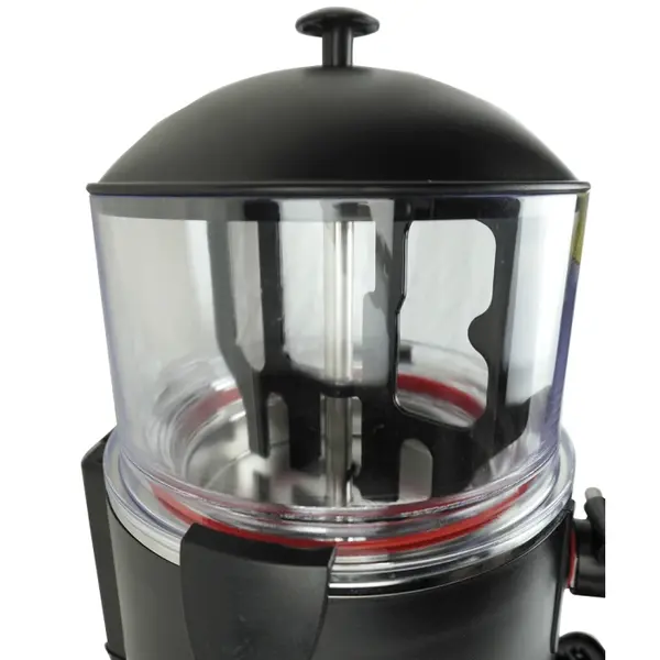 Chocolademelkdispenser | Zwart | 10L | 65°C/85°C | 1kW (230V) | Lekbak | 280x410x580(h)mm