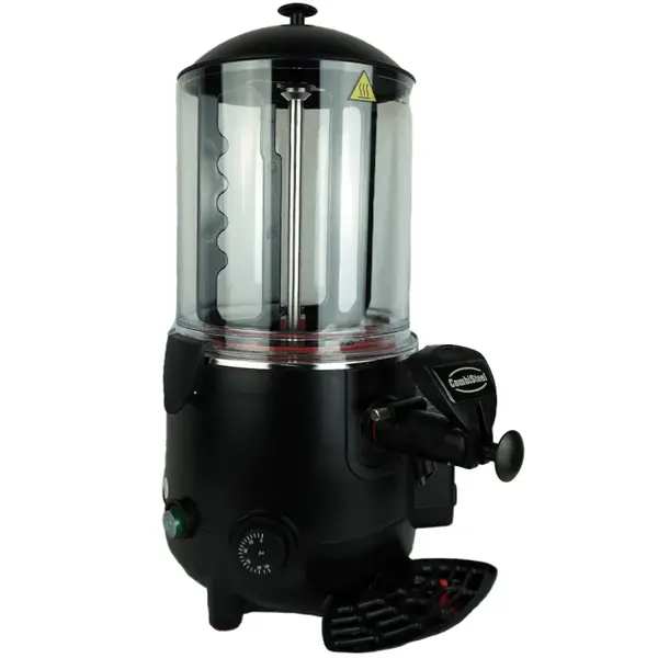 Chocolademelkdispenser | Zwart | 10L | 65°C/85°C | 1kW (230V) | Lekbak | 280x410x580(h)mm