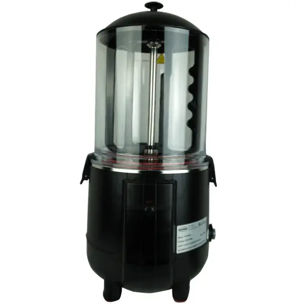 Chocolademelkdispenser | Zwart | 10L | 65°C/85°C | 1kW (230V) | Lekbak | 280x410x580(h)mm