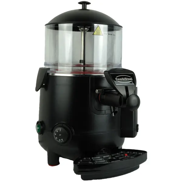Chocolademelkdispenser | Zwart | 5L | 65°C/85°C | 1kW (230V) | Lekbak | 280x410x465(h)mm