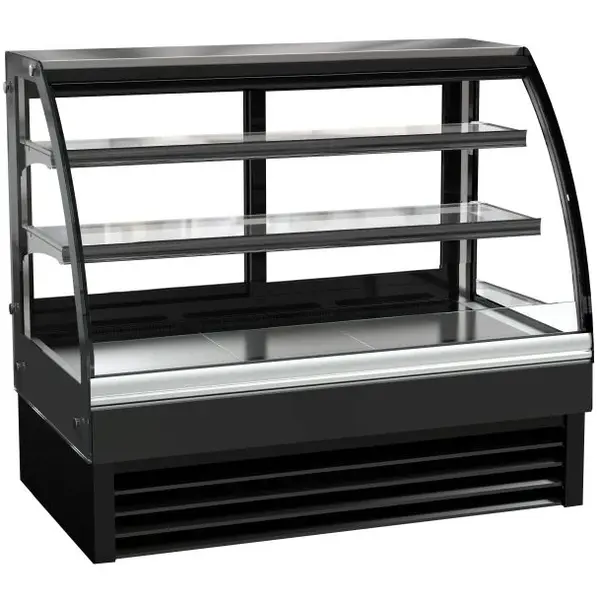 Koelvitrine | 236L | RVS/Zwart | +2°C/+8°C | Geforceerd | 3 Niveaus | 1200x680x1200(h)mm