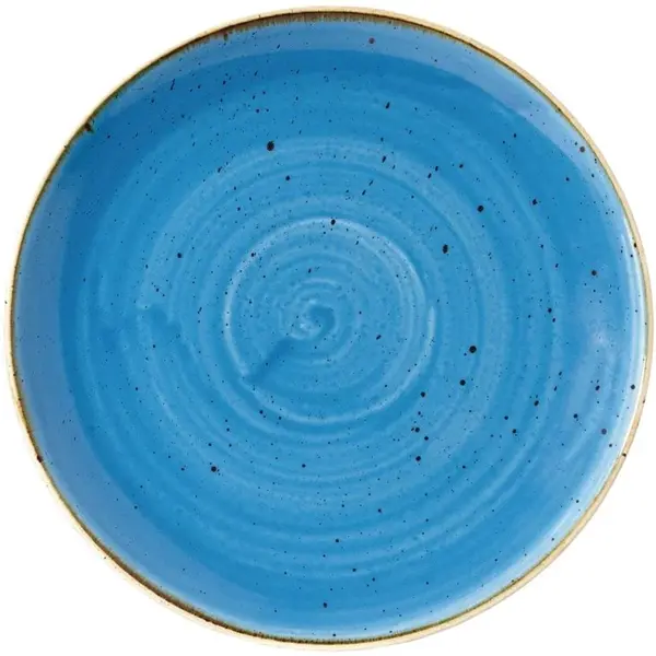 Coupeborden | STONECAST | Keramiek | Blauw | 12 Stuks | Ø217mm