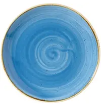 Churchill Coupeborden | STONECAST | Keramiek | Blauw | 12 Stuks | Ø165mm 