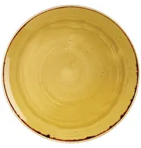 Churchill Coupeborden | STONECAST | Keramiek | Mosterdgeel | 12 Stuks | Ø288mm 