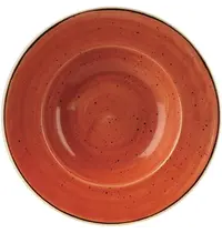 Churchill Diepe Borden | STONECAST | Keramiek | Oranje | 12 Stuks | Ø277mm 