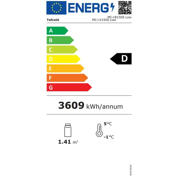 Wandkoeling | CRONUS | Zwart | -1°C/+7°C | Geforceerd | Schuifdeuren | 1512x852x1500(h)mm
