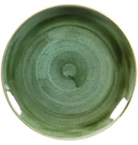 Churchill Coupeborden | STONECAST | Keramiek | Groen | 12 Stuks | Ø288mm