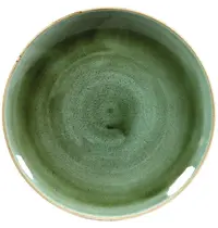 Churchill Coupeborden | STONECAST | Keramiek | Groen | 12 Stuks | Ø217mm 