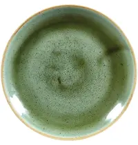 Churchill Coupeborden | STONECAST | Keramiek | Groen | 12 Stuks | Ø165mm 