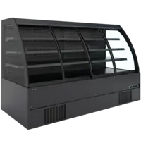 Tefcold Wandkoeling | CRONUS | Zwart | -1°C/+7°C | Geforceerd | Schuifdeuren | 2562x852x1500(h)mm