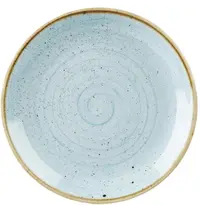 Churchill Coupeborden | STONECAST | Keramiek | Lichtblauw | 12 Stuks | Ø217mm 