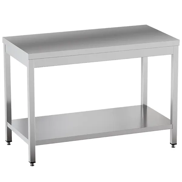 Werktafel | ECO | RVS | Bodemschap | Diepte 700 | Hoogte 865 | Breedte 1200-2000