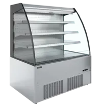Tefcold Wandkoeling | CRONUS | RVS | -1°C/+7°C | Geforceerd | Open | Intern Nachtgordijn | 1312x852x1500(h)mm