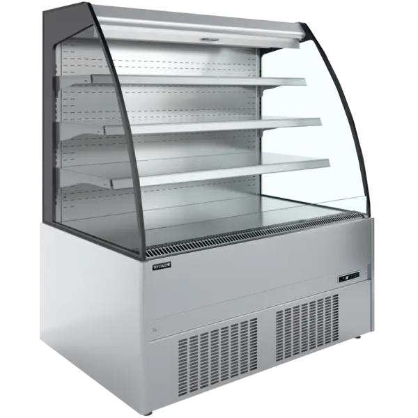 Wandkoeling | CRONUS | RVS | -1°C/+7°C | Geforceerd | Open | Intern Nachtgordijn | 1312x852x1500(h)mm