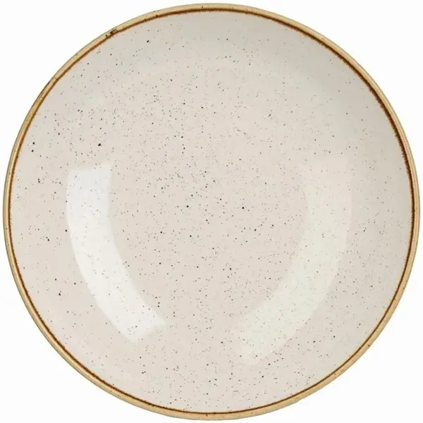 Coupeschalen | STONECAST | Keramiek | Crème | 12 Stuks | Ø248x36(h)mm