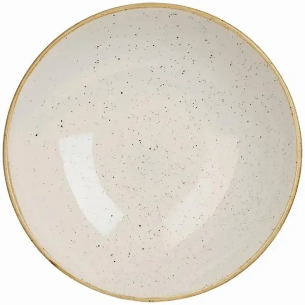 Coupeschalen | STONECAST | Keramiek | Crème | 12 Stuks | Ø182x30(h)mm