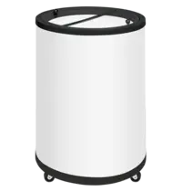 Tefcold Vriesemmer | 80L | Wit | -12°C/-22°C | Statisch | Klapdeksel | Wielen (Geremd) | Ø567x830(h)mm
