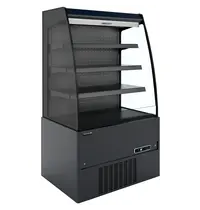 Tefcold Wandkoeling | CRONUS | Zwart | -1°C/+7°C | Geforceerd | Open | Intern Nachtgordijn | 866x665x1500(h)mm