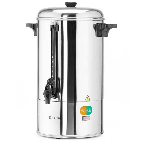 Koffiepercolator | RVS | 10L | 1.5kW (230V) | Enkelwandig | 406x390x522(h)mm