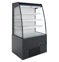 Tefcold Wandkoeling | CRONUS | Zwart/Wit | -1°C/+7°C | Geforceerd | Open | Intern Nachtgordijn | 866x665x1500(h)mm