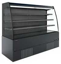 Tefcold Wandkoeling | CRONUS | Zwart | -1°C/+7°C | Geforceerd | Open | Intern Nachtgordijn | 1935x665x1500(h)mm