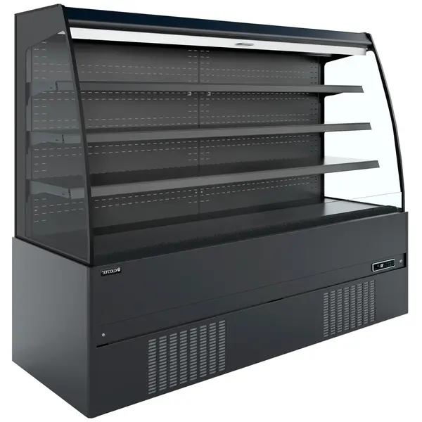 Wandkoeling | CRONUS | Zwart | -1°C/+7°C | Geforceerd | Open | Intern Nachtgordijn | 1935x665x1500(h)mm