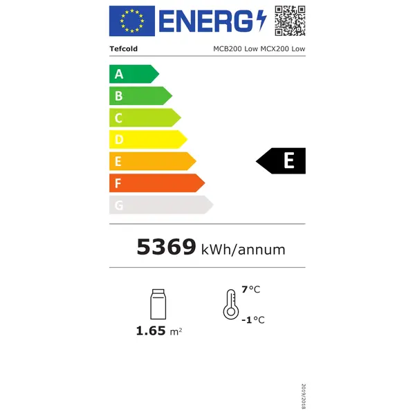 Wandkoeling | CRONUS | Zwart | -1°C/+7°C | Geforceerd | Open | Intern Nachtgordijn | 1935x665x1500(h)mm