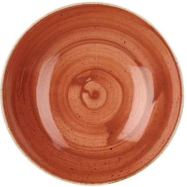 Coupeschalen | STONECAST | Keramiek | Oranje | 12 Stuks | Ø248x36(h)mm
