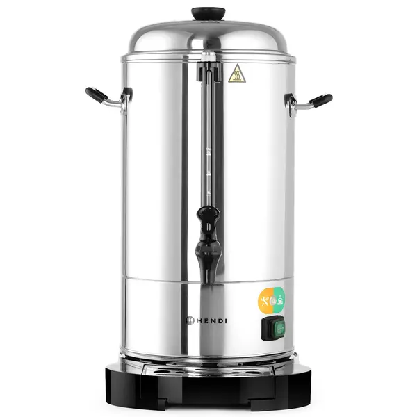 Koffiepercolator | RVS | 6L | 1.5kW (230V) | Dubbelwandig | Lekbak | 316x350x480(h)mm