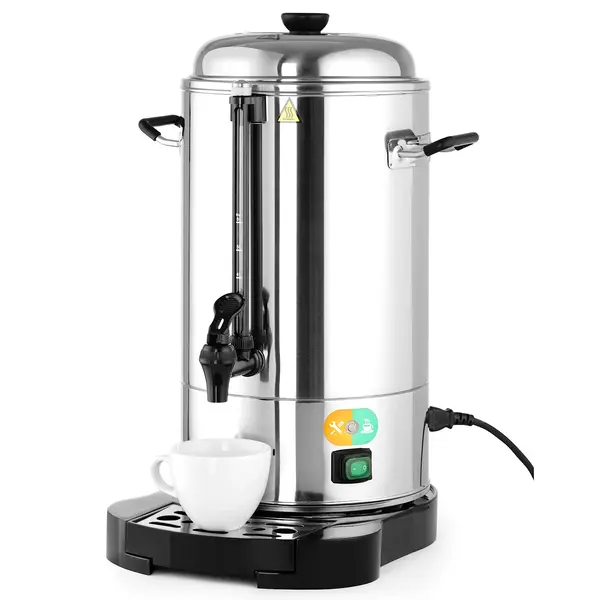 Koffiepercolator | RVS | 6L | 1.5kW (230V) | Dubbelwandig | Lekbak | 316x350x480(h)mm