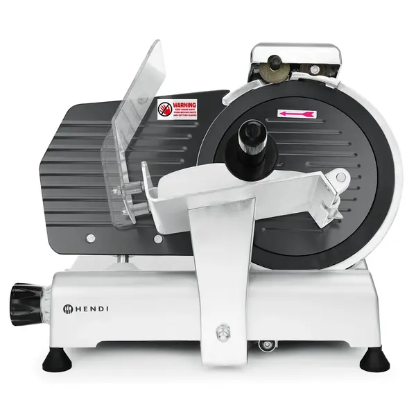 Vleessnijmachine | KitchenLine | Mes Ø250mm | Capaciteit Ø180mm | Snijdikte 0-8mm (Traploos) | 0.15kW (230V) | 494x402x398(h)mm