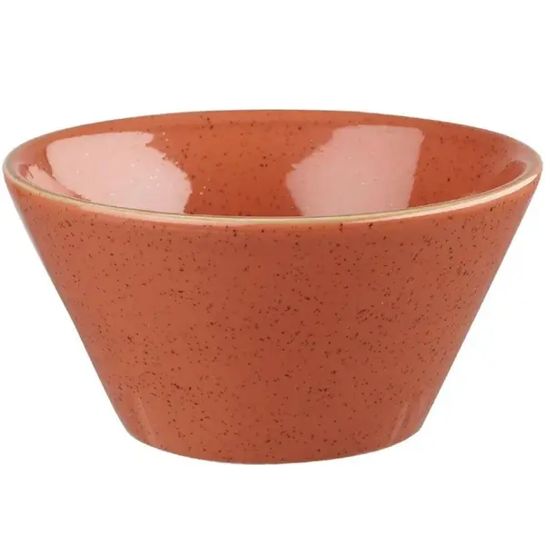 Tapasschaaltjes | STONECAST | Keramiek | Donkeroranje | 34cl | 12 Stuks | Ø121x65(h)mm