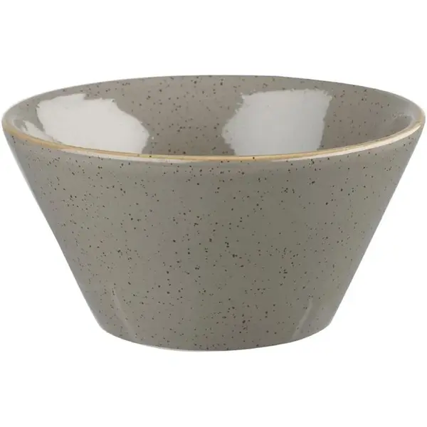 Tapasschaaltjes | STONECAST | Keramiek | Grijs | 34cl | 12 Stuks | Ø121x65(h)mm