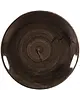Churchill Coupeborden | STONECAST PATINA | Porselein | Donkerbruin | 12 Stuks | Ø288mm 