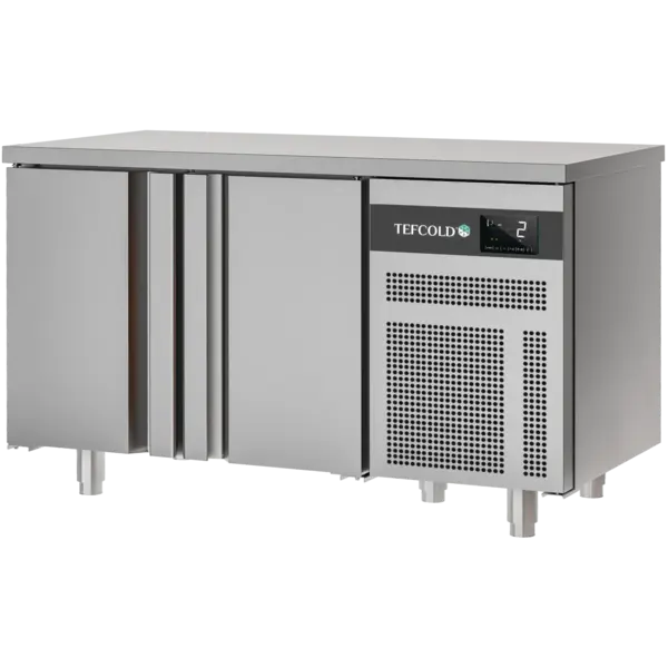 Koelwerkbank | EURO | Energiezuinig | 200L | 2 Deuren (1/1 GN) | -2°C/+8°C | Geforceerd | 1327x700x850(h)mm