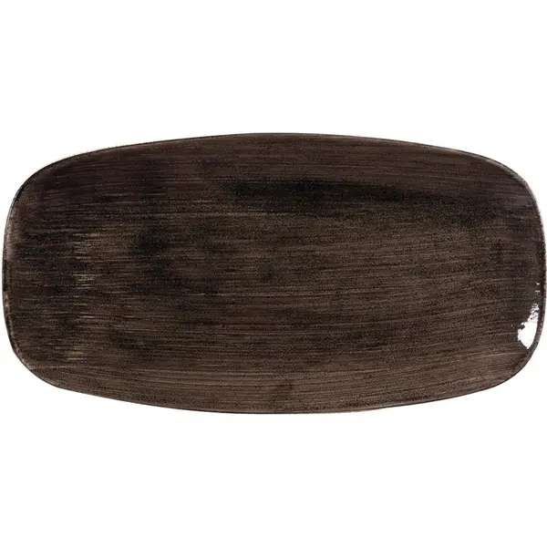 Borden | STONECAST PATINA | Porselein | Donkerbruin | 12 Stuks | 298x153mm
