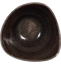 Churchill Kommen | STONECAST PATINA | Porselein | Donkerbruin | 12 Stuks | Ø153mm 