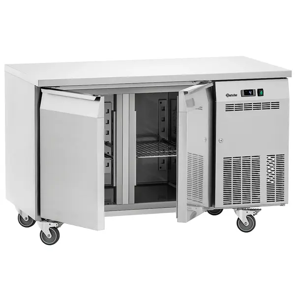 Koelwerkbank | EASY | 285L | 2 Deuren (1/1 GN) | 0°C/+8°C | Geforceerd | Wielen (Geremd) | 1350x700x850(h)mm