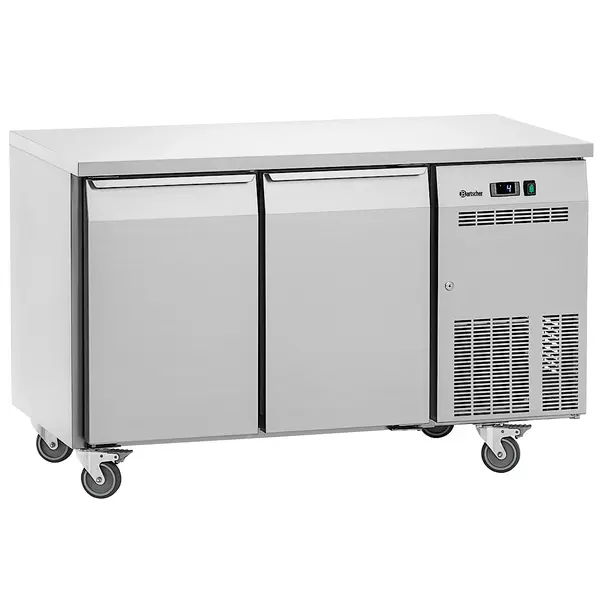 Koelwerkbank | EASY | 285L | 2 Deuren (1/1 GN) | 0°C/+8°C | Geforceerd | Wielen (Geremd) | 1350x700x850(h)mm