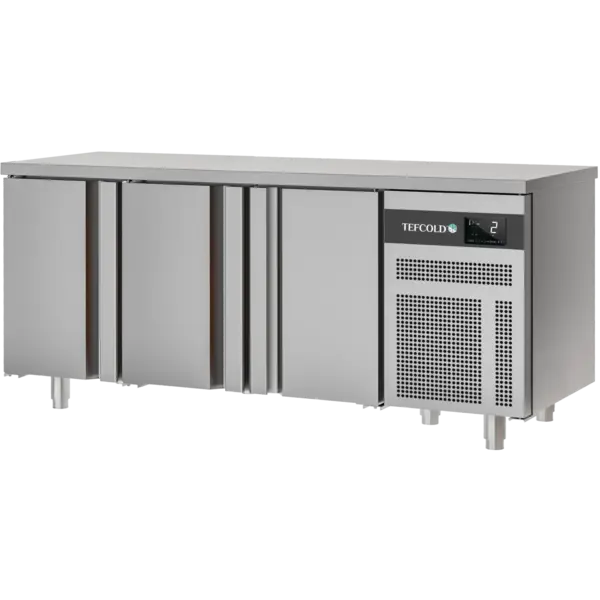 Koelwerkbank | EURO | Energiezuinig | 290L | 3 Deuren (1/1 GN) | -2°C/+8°C | Geforceerd | 1792x700x850(h)mm