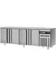 Tefcold Koelwerkbank | EURO | Energiezuinig | 380L | 4 Deuren (1/1 GN) | -2°C/+8°C | Geforceerd | 2257x700x850(h)mm 