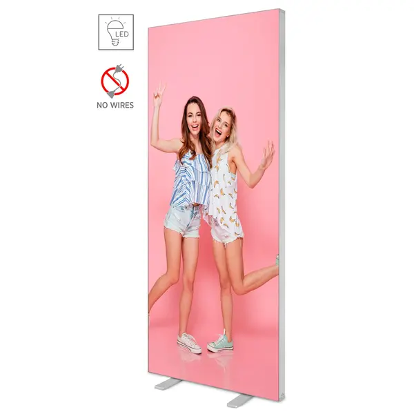 LED-Frame | BOX™ COMPACT | Aluminium | Dubbelzijdig | 1000x65x2000(h)mm