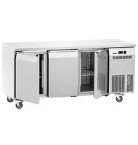 Bartscher Koelwerkbank | EASY | 425L | 3 Deuren (1/1 GN) | 0°C/+8°C | Geforceerd | Wielen (Geremd) | 1800x700x850(h)mm