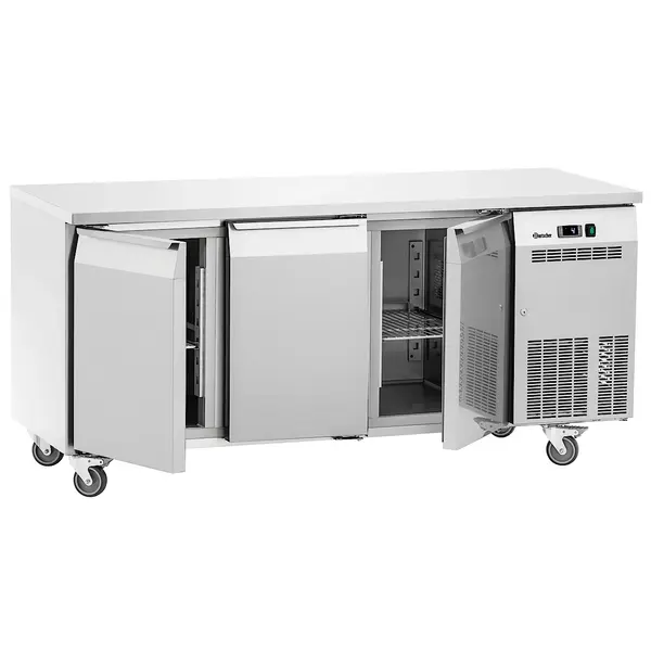 Koelwerkbank | EASY | 425L | 3 Deuren (1/1 GN) | 0°C/+8°C | Geforceerd | Wielen (Geremd) | 1800x700x850(h)mm