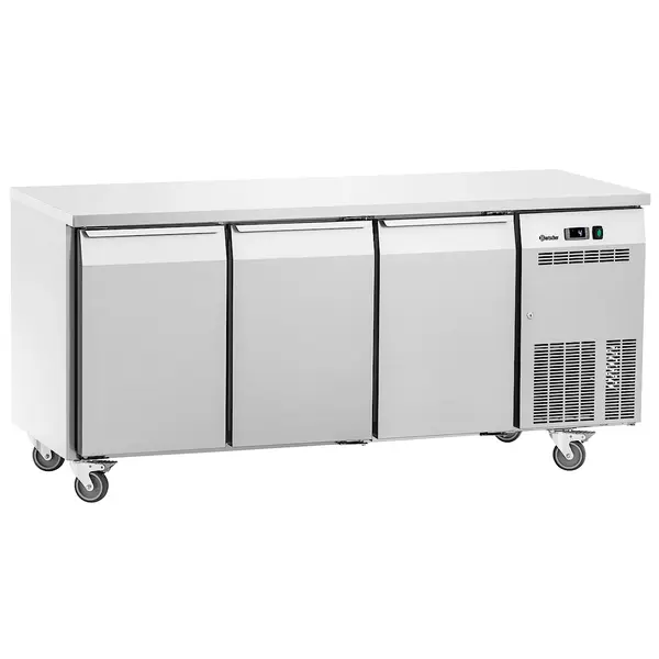 Koelwerkbank | EASY | 425L | 3 Deuren (1/1 GN) | 0°C/+8°C | Geforceerd | Wielen (Geremd) | 1800x700x850(h)mm