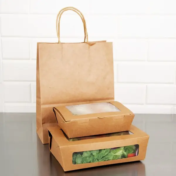 Saladebakken | Karton/Kunststof | 700ml | Recyclebaar | 200 Stuks | 172x120x45(h)mm