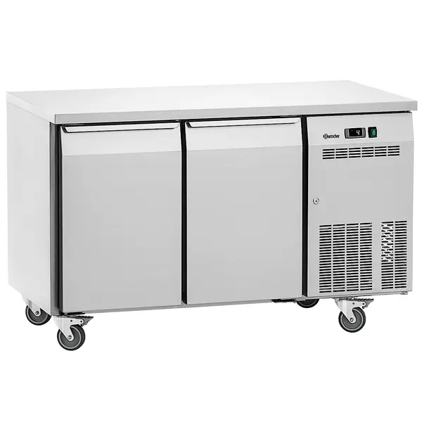 Koelwerkbank | EASY | 285L | 2 Deuren (1/1 GN) | 0°C/+8°C | Geforceerd | Wielen (Geremd) | 1350x700x850(h)mm