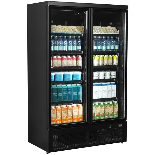 Koelkast | ATOM MAXI | 1081L | Zwart | -1°C/+10°C | Geforceerd | Draaideuren | Wielen | 1253x710x2003(h)mm