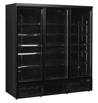 Tefcold Koelkast | ATOM MAXI | 1664L | Zwart | -1°C/+10°C | Geforceerd | Draaideuren | Wielen | 1880x710x2003(h)mm